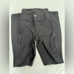 Lululemon fleece lined leggings, size 2, black